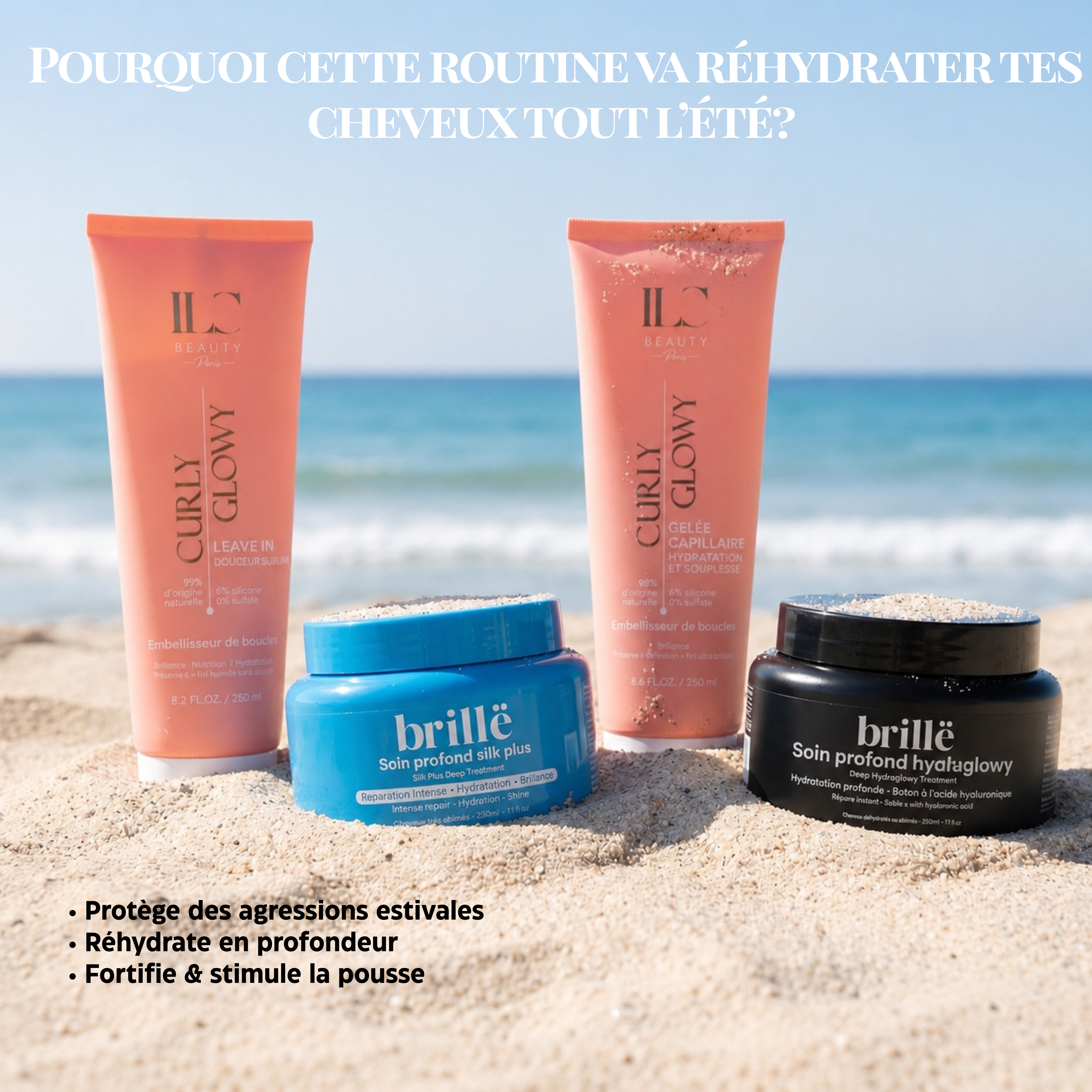 Routines cheveux désydratés en manque de brillance