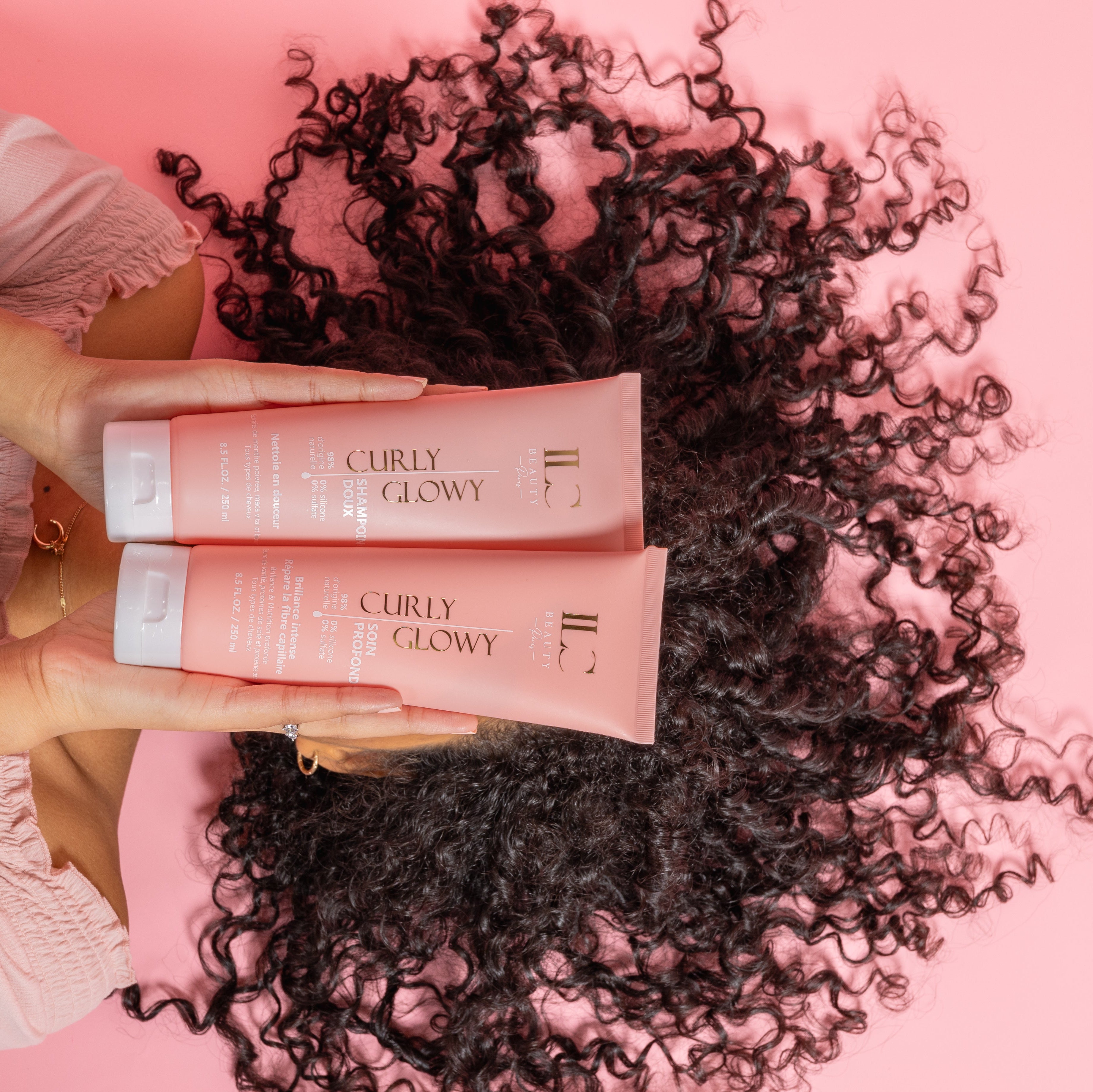 Routine cheveux bouclés