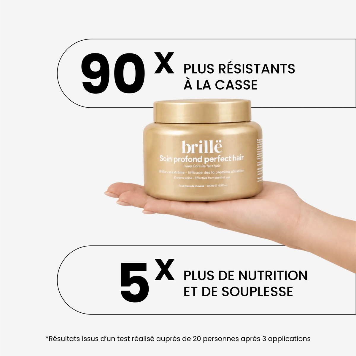 Masque capillaire Perfect Hair réparateur pour cheveux cassants