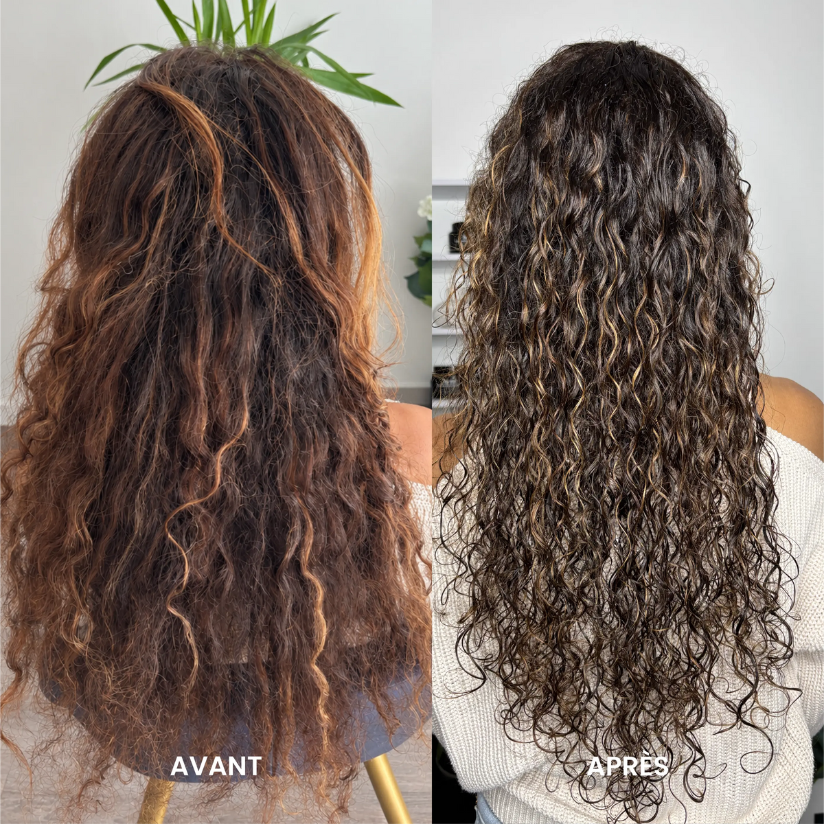Routine cheveux bouclés