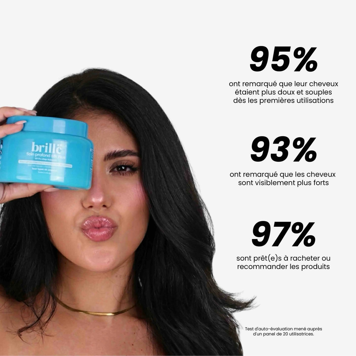 Masque Cheveux Abîmés Réparateur Sans Silicone - Kératine & Soie
